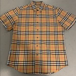 Burberry Classic Plaid Short Sleeve Shirt